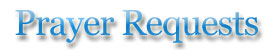 prayer requests